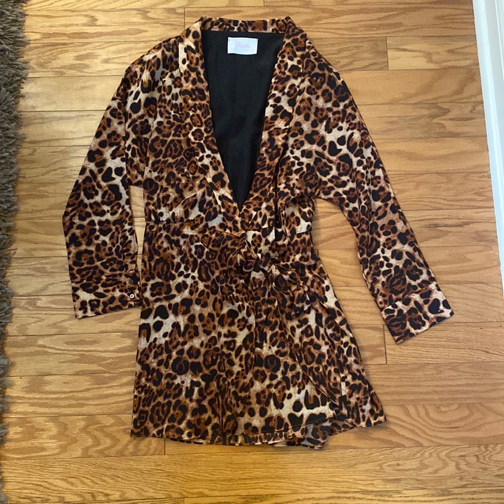 Leopard print romper